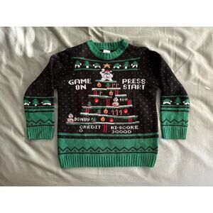 Kid's Game On Press Start Christmas Sweater